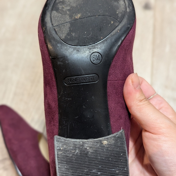 Nine west purple block heels - Picture 5 of 6